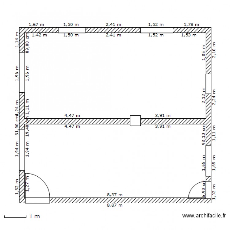 2012 plan 1 mesure prise sur place2. Plan de 0 pièce et 0 m2