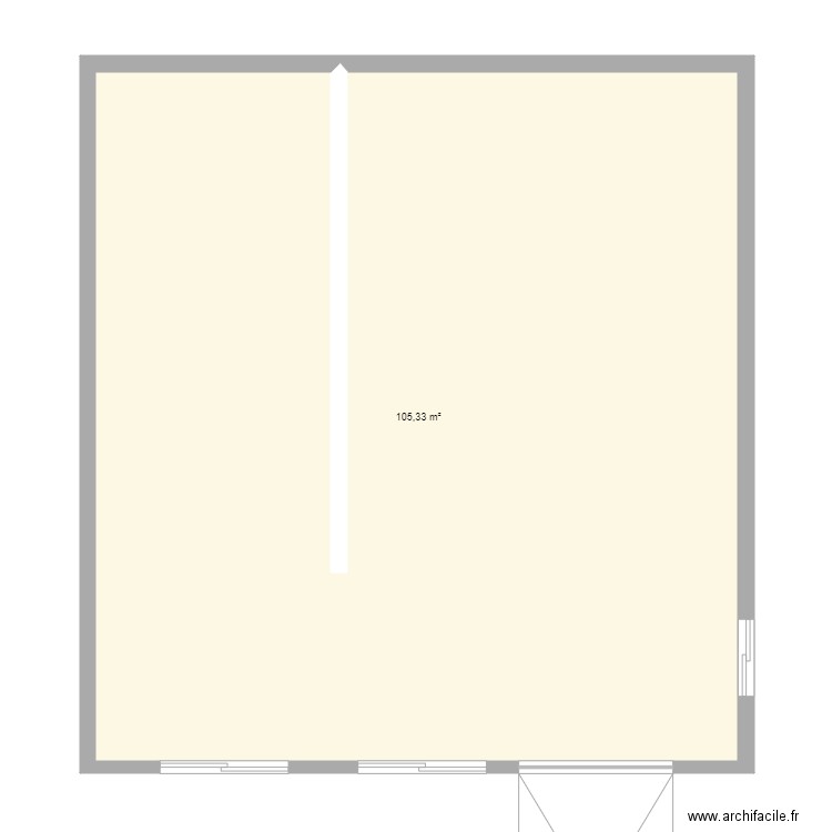 appartementt 2. Plan de 1 pièce et 105 m2