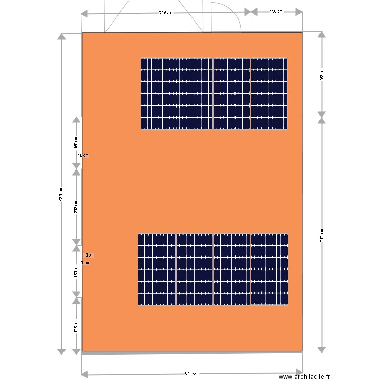 garage mur nord. Plan de 0 pièce et 0 m2