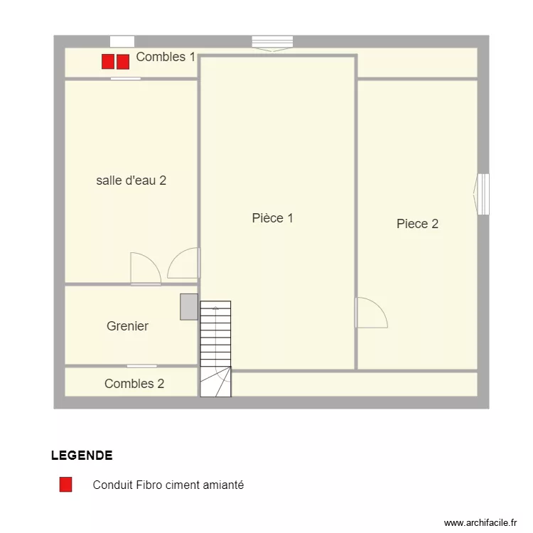 1er Etage fresnais. Plan de 