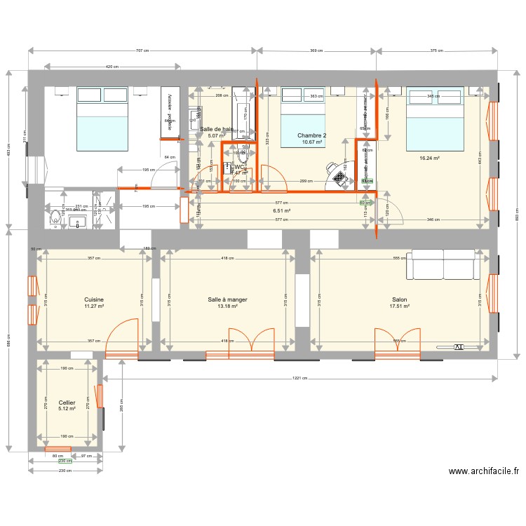 maison5. Plan de 0 pièce et 0 m2