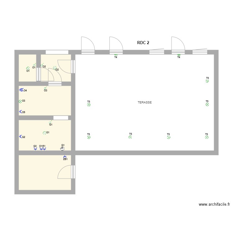 STEPHANIE RDC2. Plan de 0 pièce et 0 m2