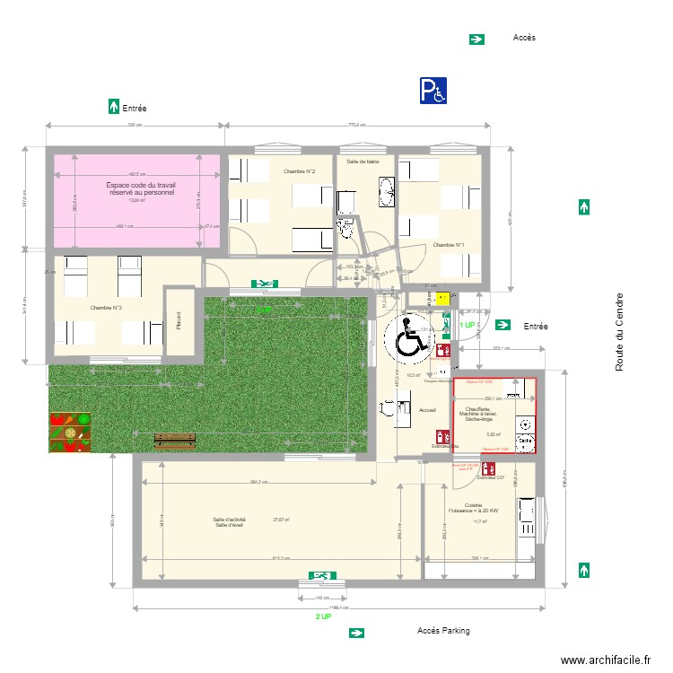 crèche Cournon. Plan de 0 pièce et 0 m2