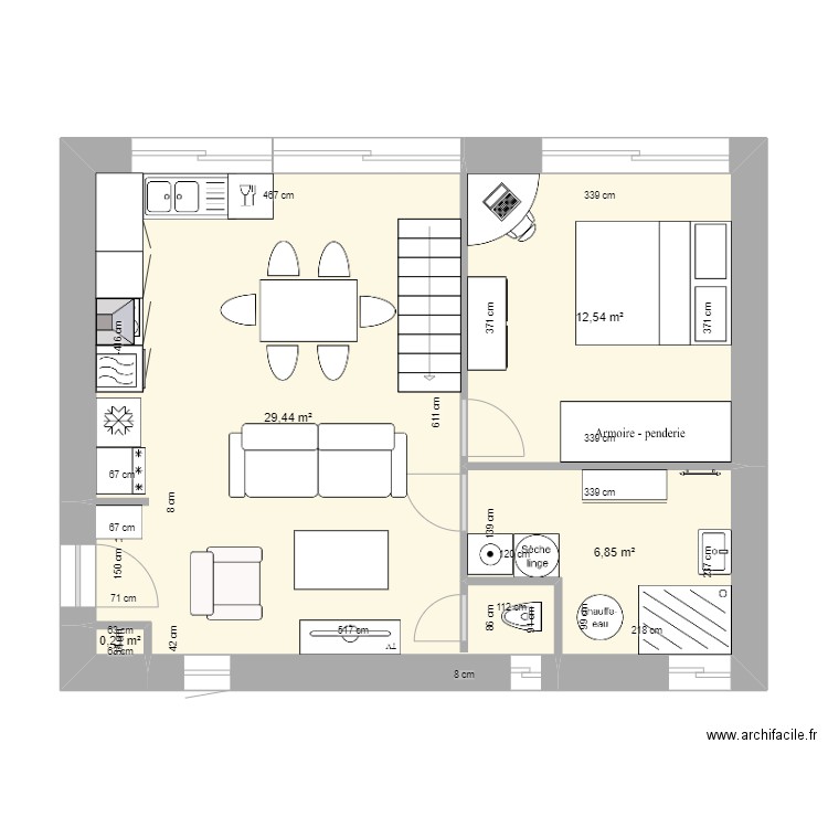 agrandissement. Plan de 0 pièce et 0 m2