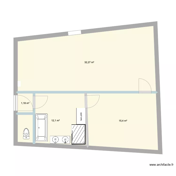 Comble chambre sdb 6. Plan de 