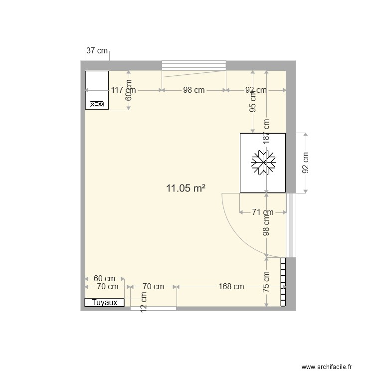 Cuisine. Plan de 0 pièce et 0 m2