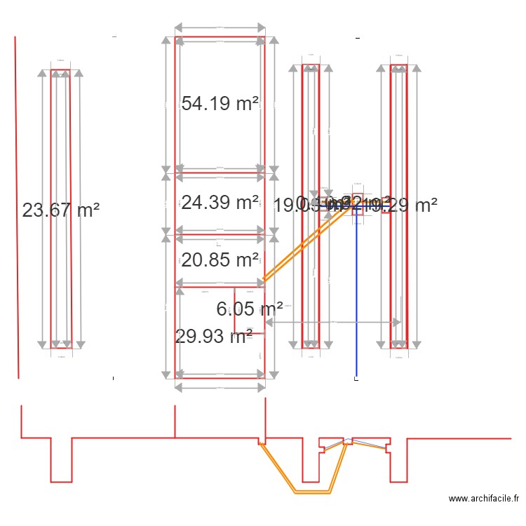 plan fosse emg. Plan de 0 pièce et 0 m2