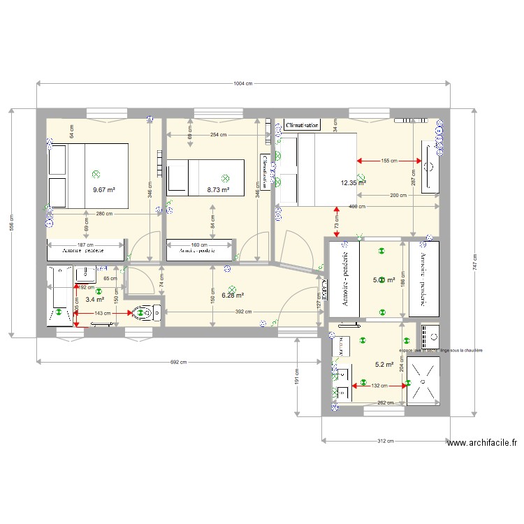 Plan de masse projet Pene niveau 30Mai 2018. Plan de 0 pièce et 0 m2