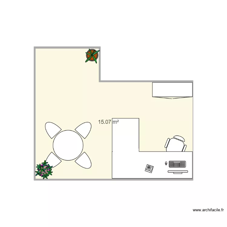 Bureau JES. Plan de 