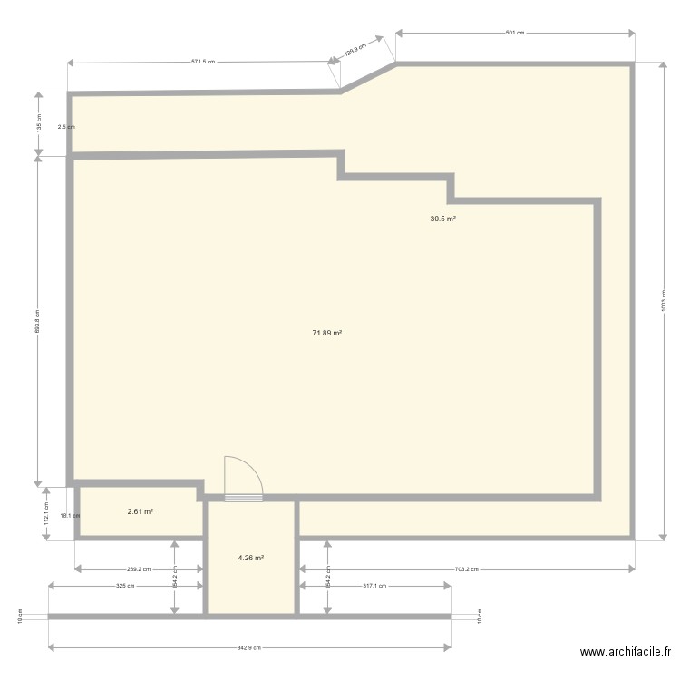 terasse chesy. Plan de 0 pièce et 0 m2