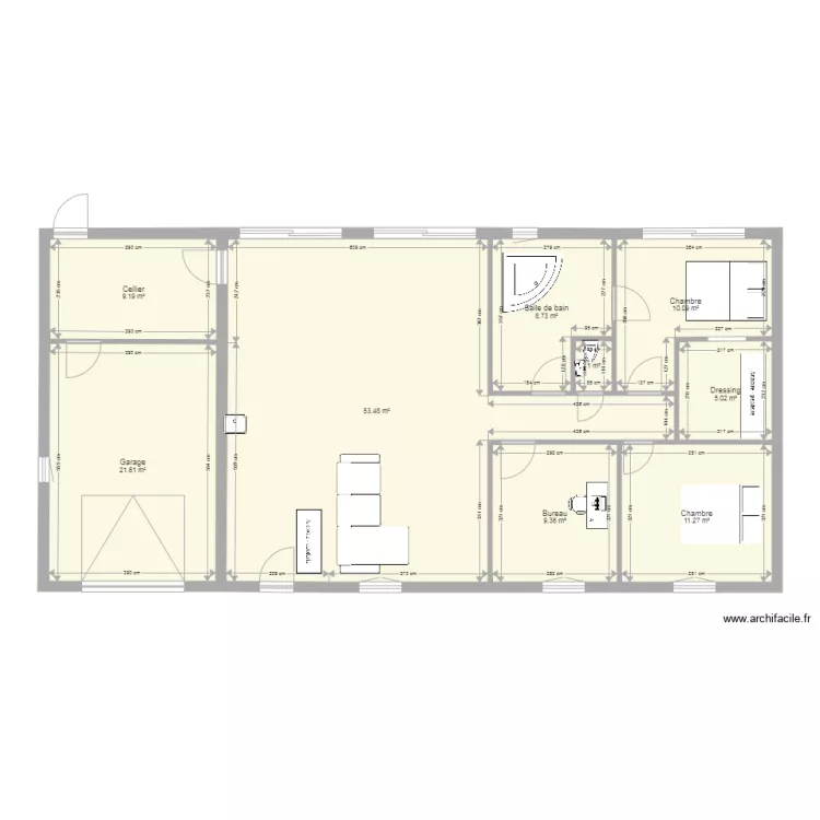 maison plain pied1. Plan de 