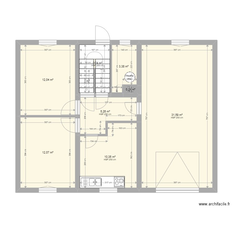 RDJ - Maison Meaux - existant. Plan de 0 pièce et 0 m2
