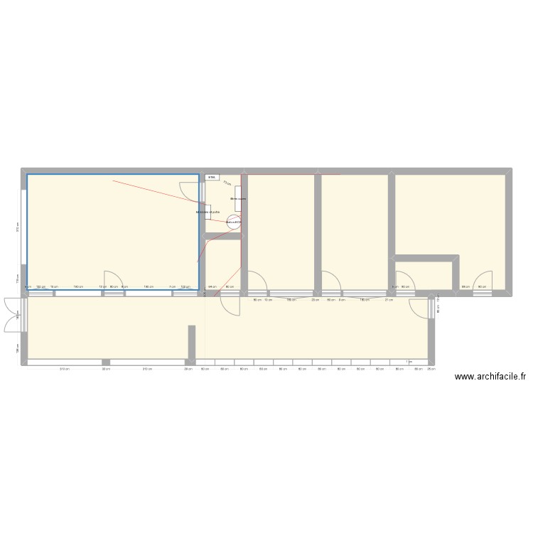 Plan chaufferie. Plan de 8 pièces et 132 m2