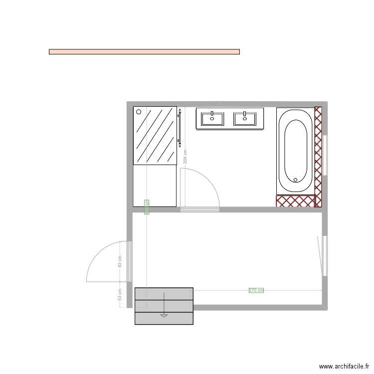 Aménagement SDB V05. Plan de 0 pièce et 0 m2
