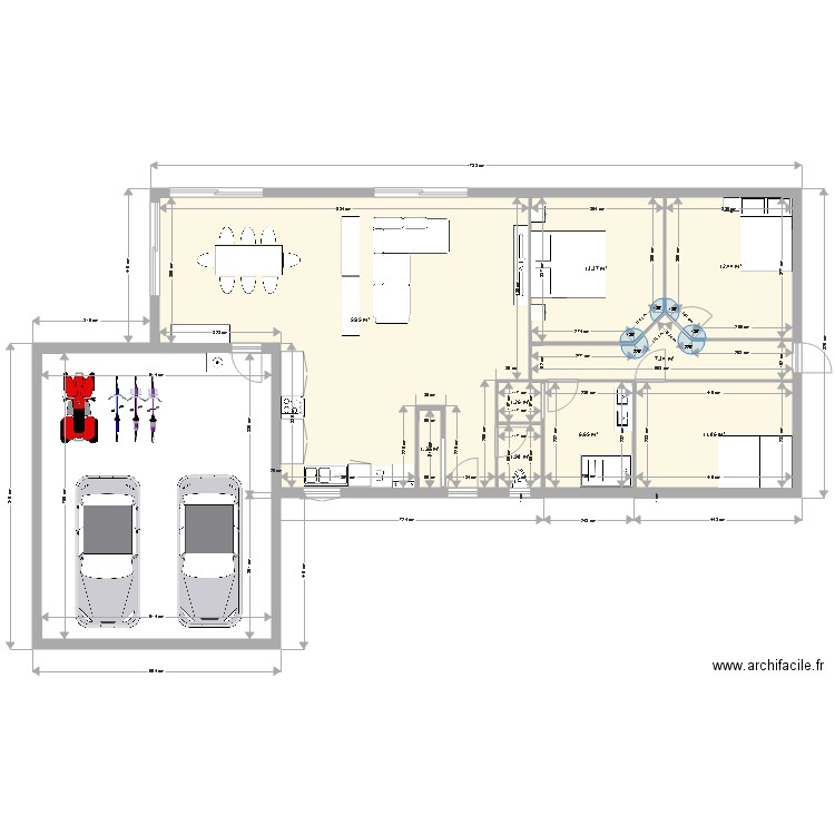 maison simple extensible. Plan de 0 pièce et 0 m2