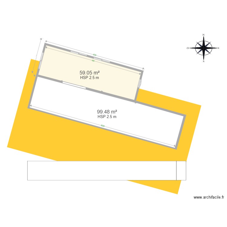 projet extension. Plan de 0 pièce et 0 m2