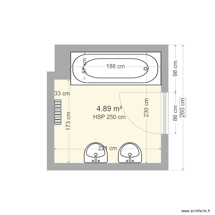 Claire D. Plan de 0 pièce et 0 m2