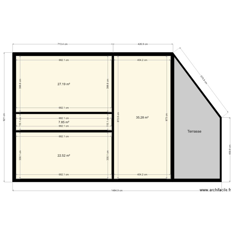 Maison Coms structure charpente. Plan de 0 pièce et 0 m2