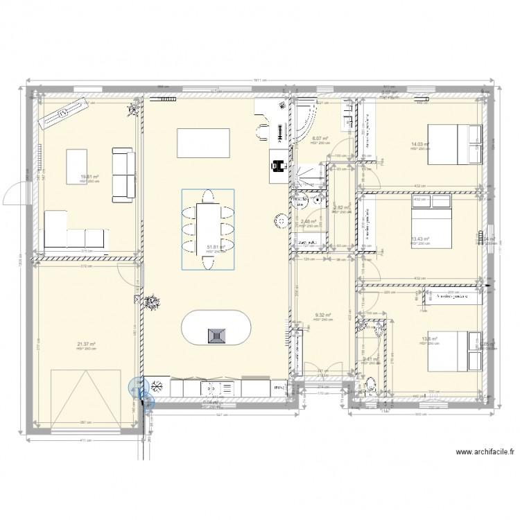 pavillon. Plan de 0 pièce et 0 m2