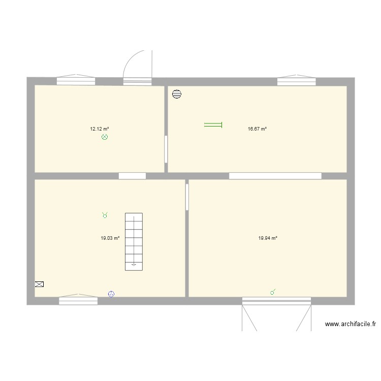 Rez de jardin Plan dessiné par chrisJU95 Rez de jardin Plan dessiné par chrisJU95