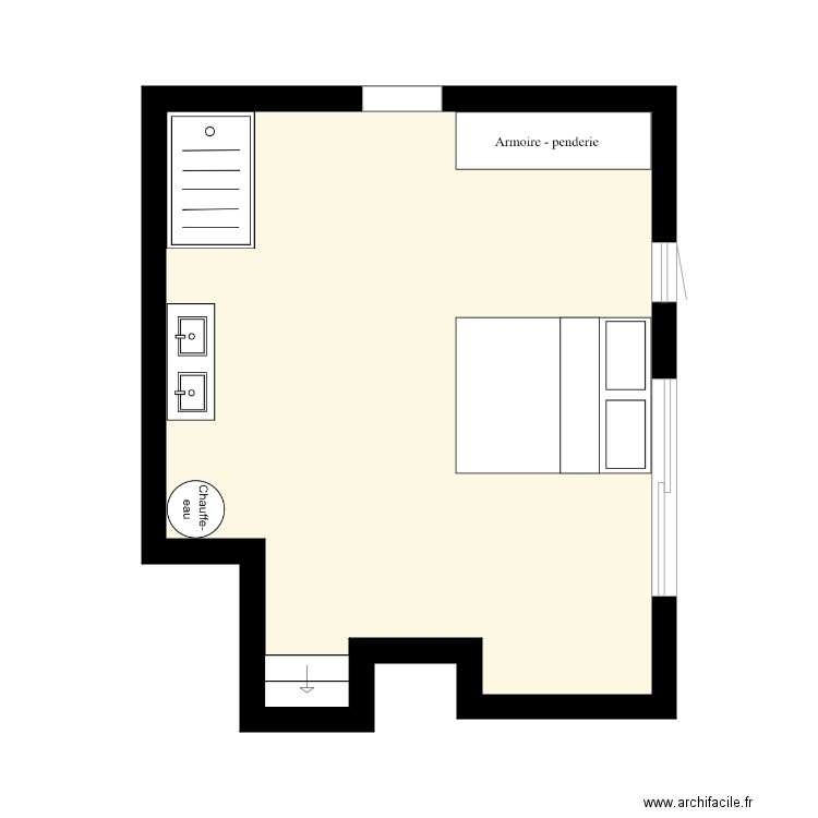 chambre. Plan de 0 pièce et 0 m2