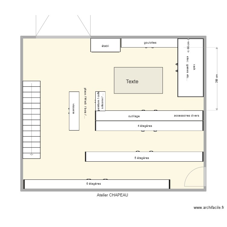 Atelier CHAPEAU 28/10. Plan de 0 pièce et 0 m2