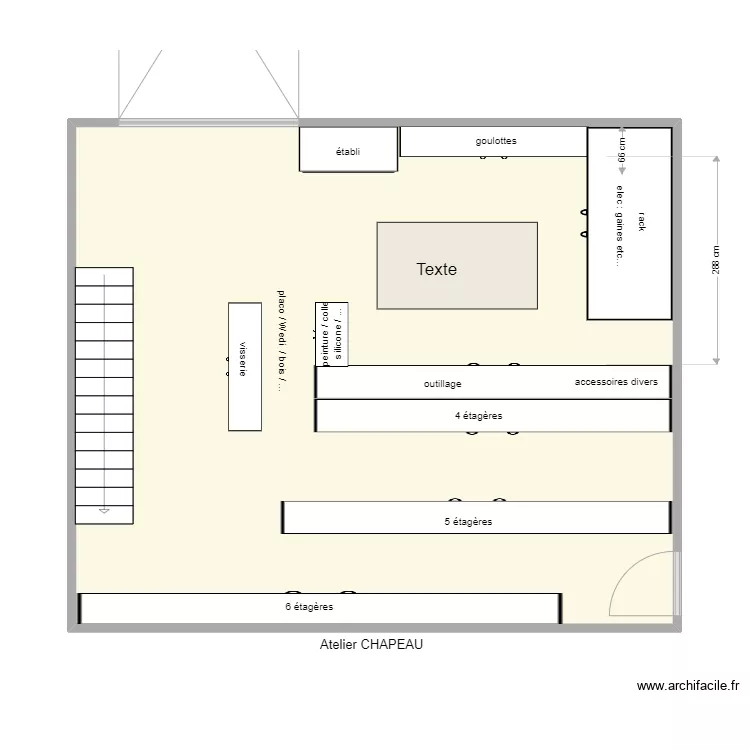 Atelier CHAPEAU 28/10. Plan de 0 pièce et 0 m2