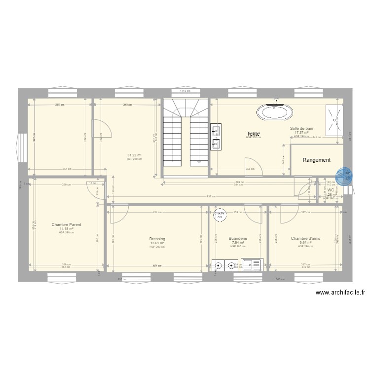 NOEUX ETAGE 1. Plan de 0 pièce et 0 m2