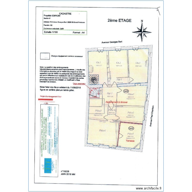 PLANS CADASTRE 2ème. Plan de 0 pièce et 0 m2