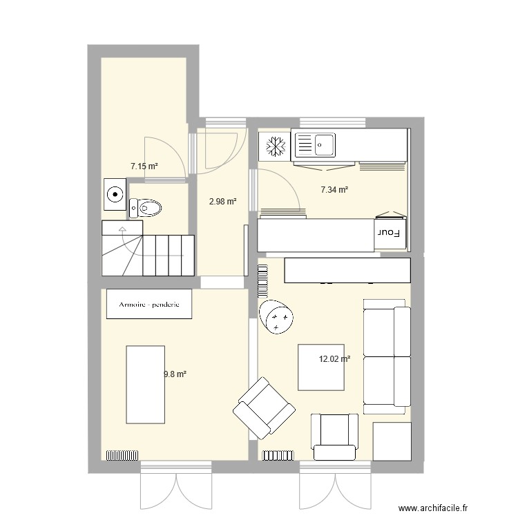 cuisine 2. Plan de 0 pièce et 0 m2