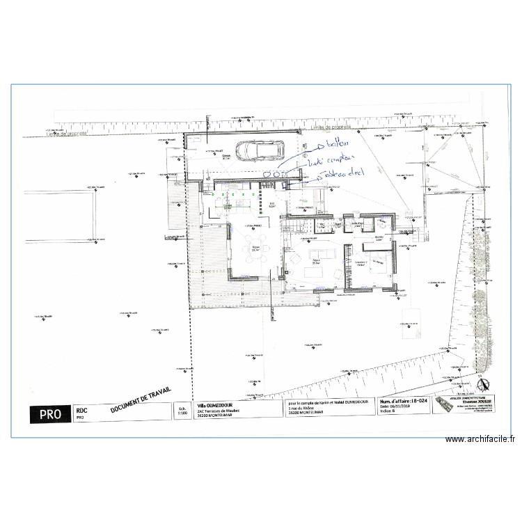 Plan Oumeddour. Plan de 0 pièce et 0 m2