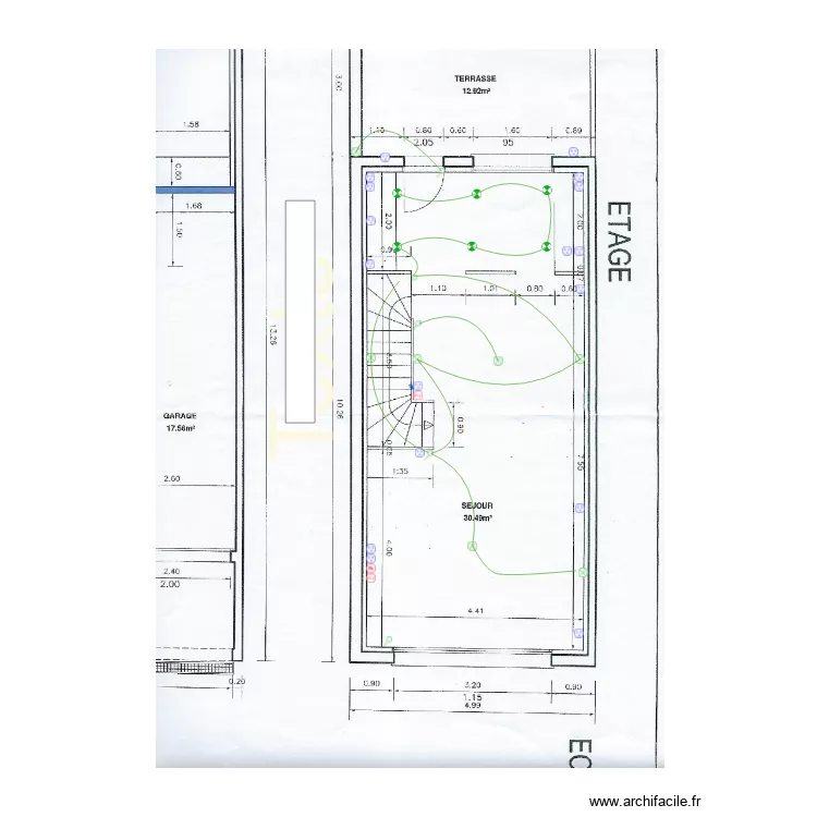 Crette etage 1. Plan de Crette etage 1. Plan de