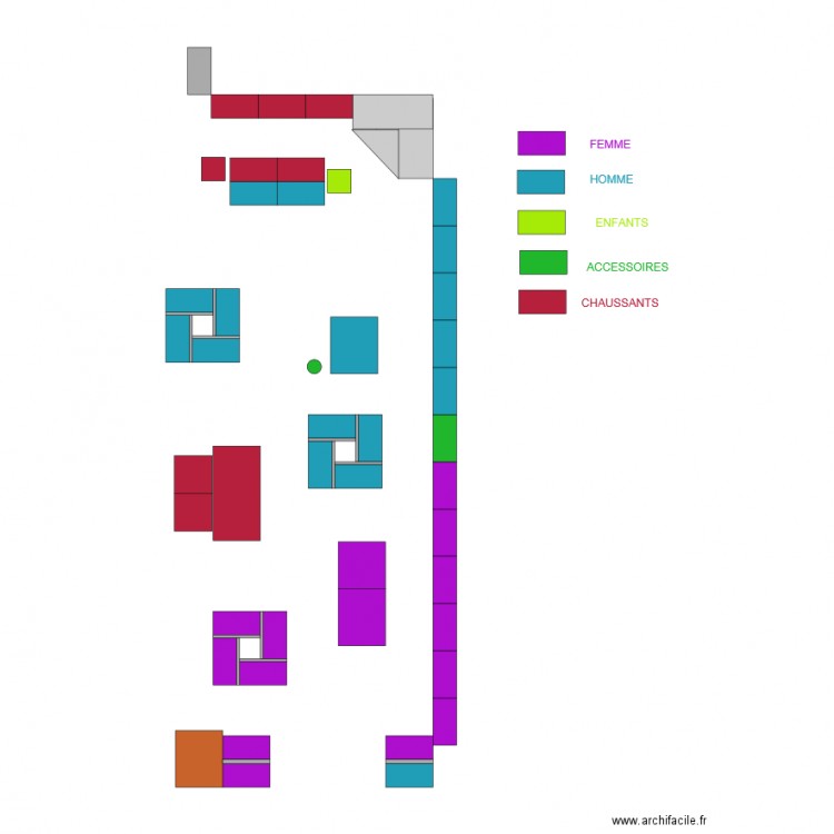 IMPLANTATION TEXTILE. Plan de 0 pièce et 0 m2