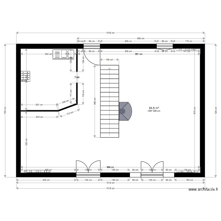 gite piscine RDC. Plan de 0 pièce et 0 m2