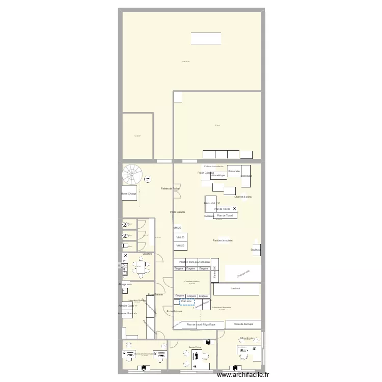 nouveau local . Plan de 