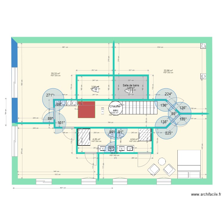 Caro modification Etage 2. Plan de 0 pièce et 0 m2