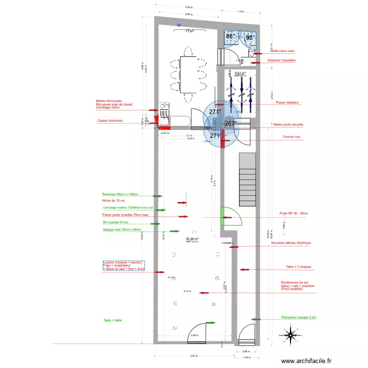 Victoire 52 commerce. Plan de 