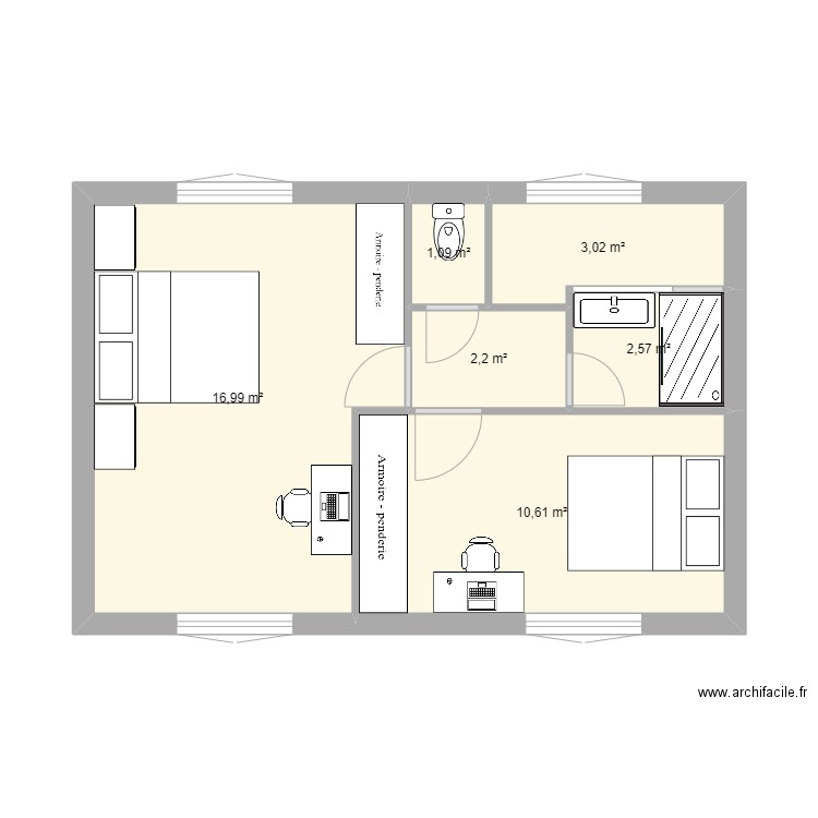nouvel étage 3. Plan de 0 pièce et 0 m2