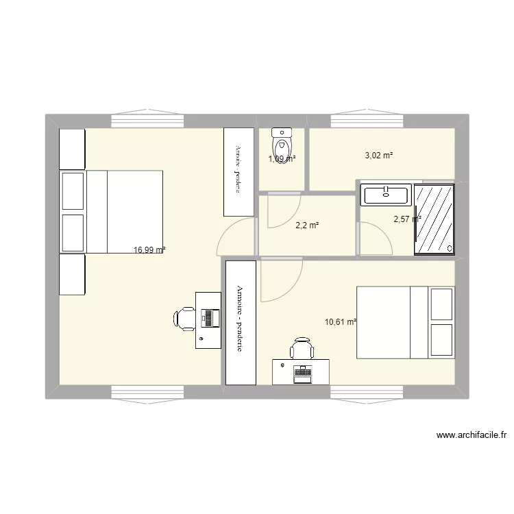 nouvel &eacute;tage 3. Plan de 
