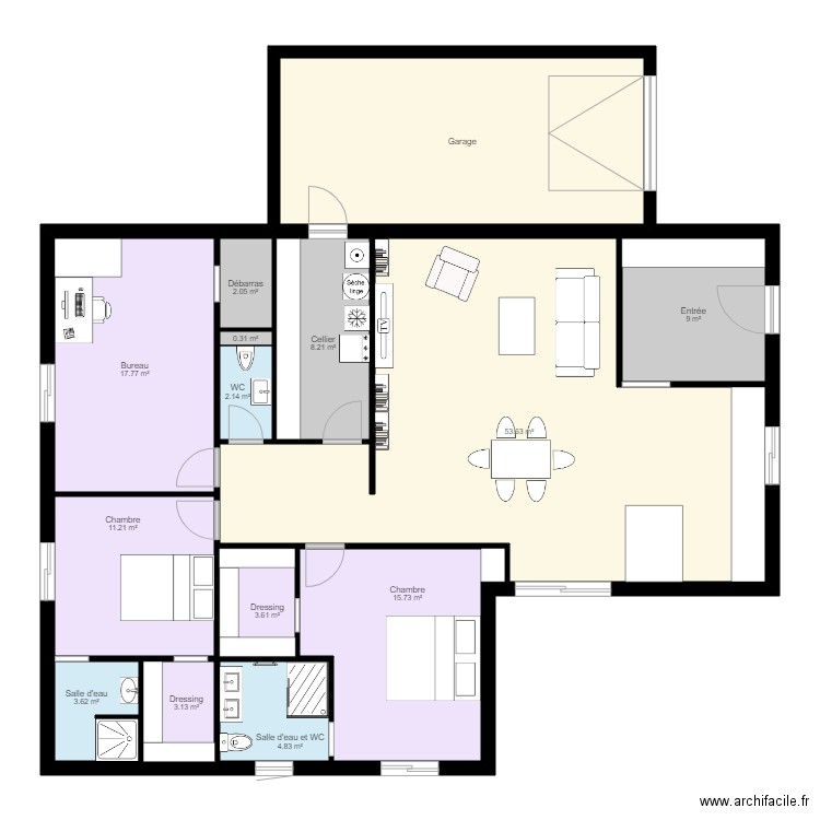 Maison 14 v2. Plan de 0 pièce et 0 m2