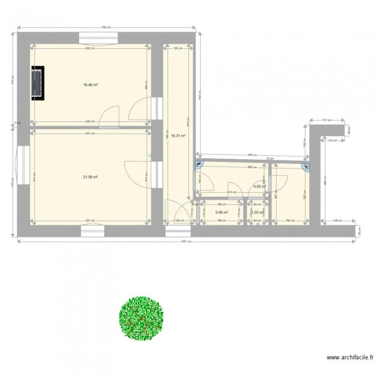 rdc gite. Plan de 0 pièce et 0 m2