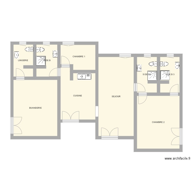 mairie bersac lot 3. Plan de 0 pièce et 0 m2