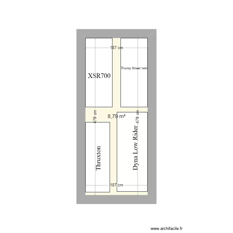 transport moto. Plan de 