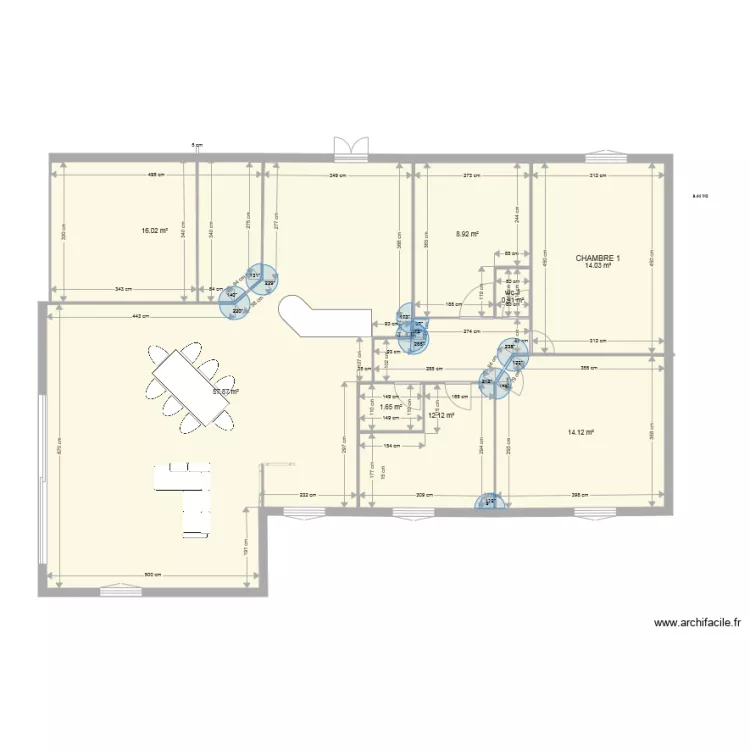 maison muy 23. Plan de 