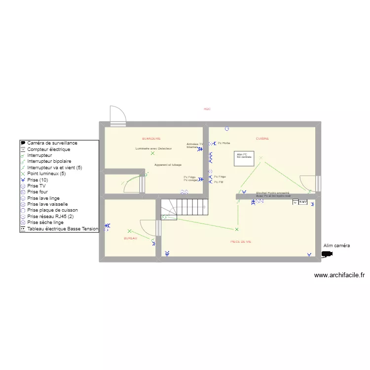 Toorens RDC. Plan de Toorens RDC. Plan de