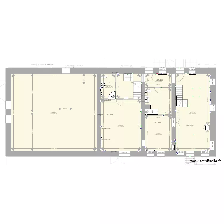 Coublevie projet 3 RdC. Plan de 