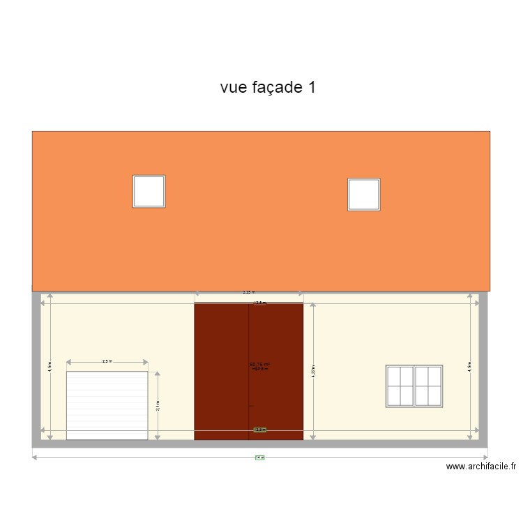 plan de coupe grange 2. Plan de 0 pièce et 0 m2