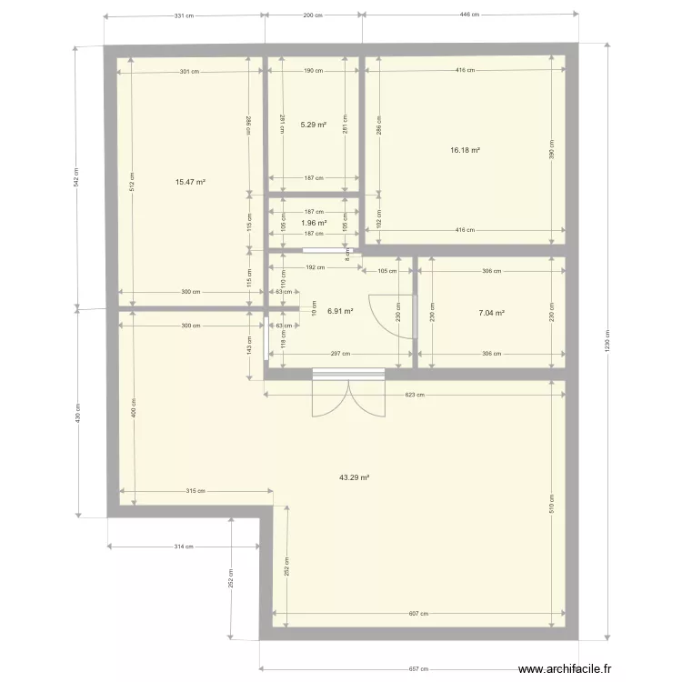 Guillaume V2 sdd pour petite chambre . Plan de 