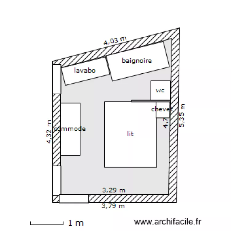 chambre 5. Plan de chambre 5. Plan de