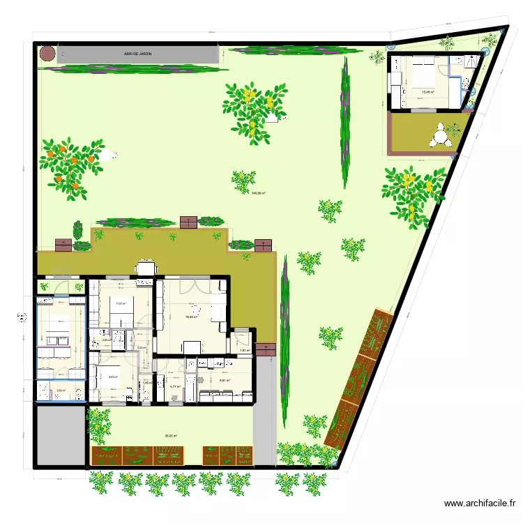parcelle cadastrale forcalquier salle d'eau dans chambre ami. Plan de 